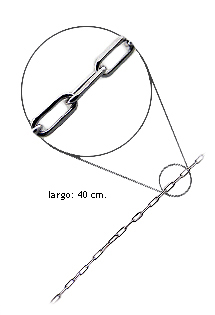 Cadena de plata 127_AG-SNL50 Cadenas y cordones plata ley. forzada alargada - foto 3 - rfcia.126_SNL50-40