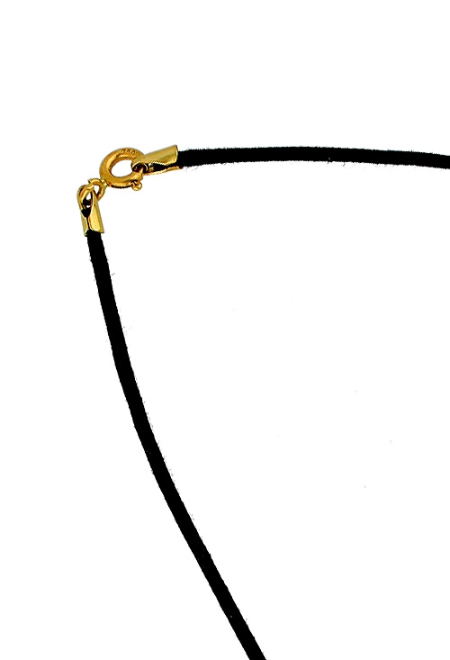 gargantilla cordon textil negro terminales y cierre de oro amarillo 18 ktes vista cdetalle cierre 045_820002_01
