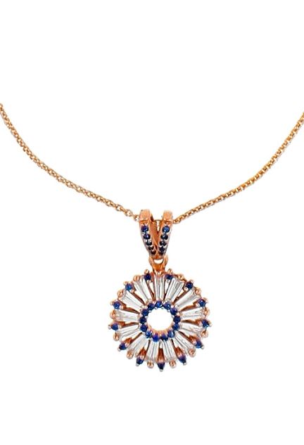 gargantilla de plata chapada en ip rosa con cristales swarovski precio especial online vista detalle 295_PBER33323_02