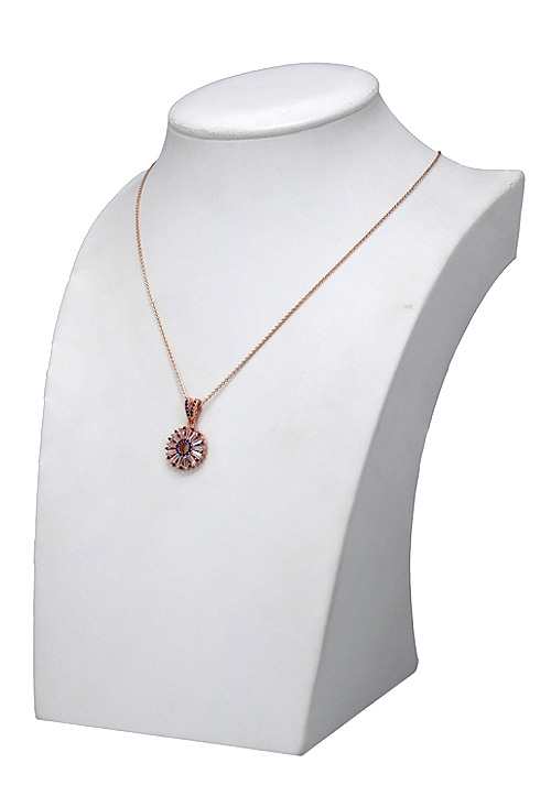 Gargantilla plata chapada en rosa motivo orla 295_PBER33323 gargantilla de plata chapada en ip rosa con cristales swarovski precio especial online vista peto 295_PBER33323_01