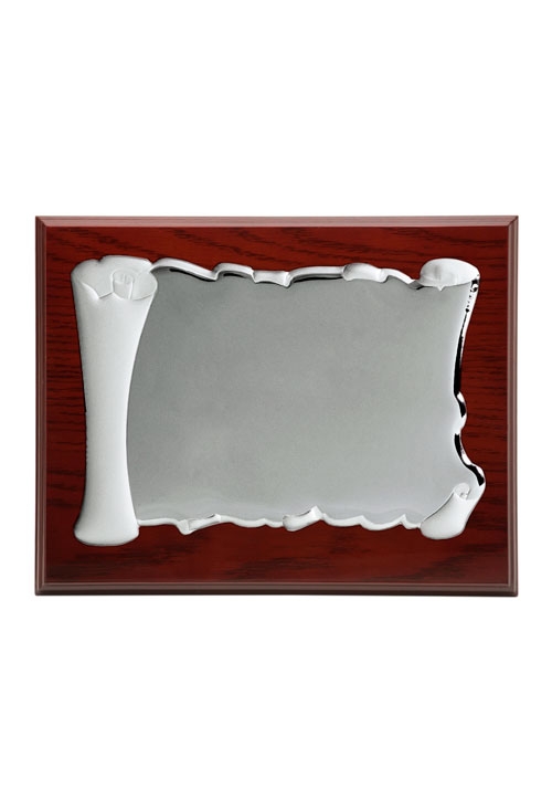 Placas homenaje personalizadas: 5 razones irresistibles para elegir el detalle perfecto Placa bilaminada plata para homenaje 135_P2030-2B