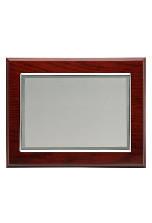 Placa de homenaje en plata 135_P-2015-2P placa homenaje chpa de plata sobre madera de nogal 135_P-1501