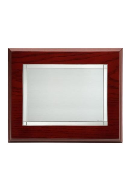 placa homenaje laton plateado 135_P-0430