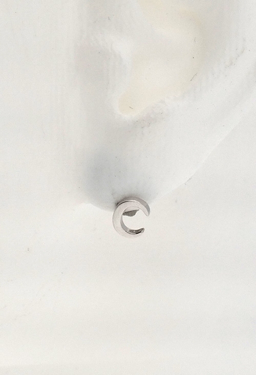 Gargantilla y pendientes de plata motivo cruz 280_2022486 conjunto de plata pendientes y gargantilla motivo luna vista principal 280_2022486