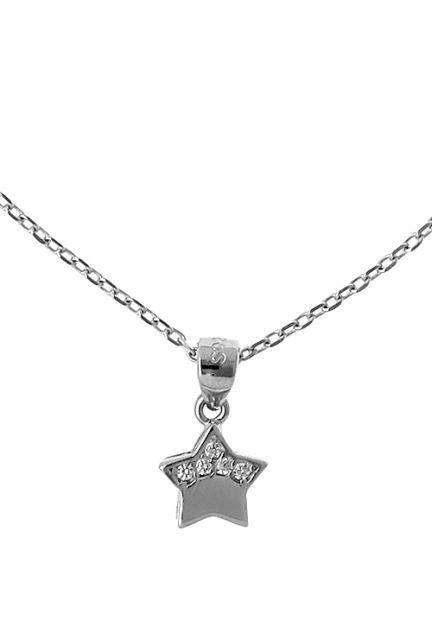 conjunto gargantilla y pendientes plata de ley motivo estrella de 5 puntas vista detalle gargantilla 280_2022488_01