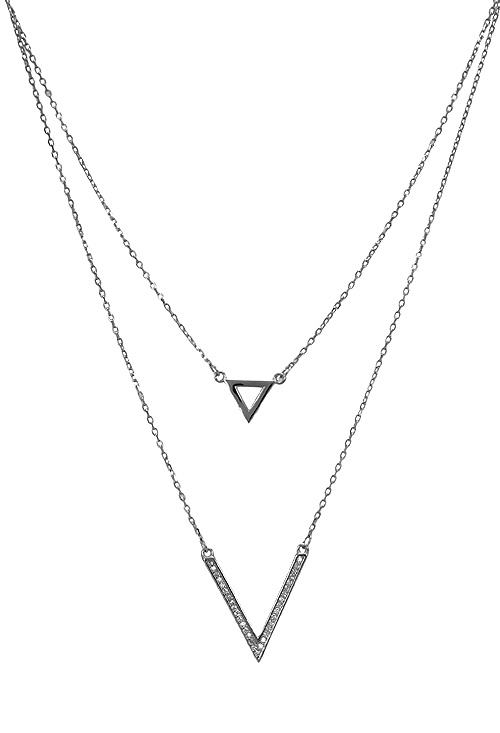 Gargantilla de plata 2 motivos 2 cadenas 280_2050123