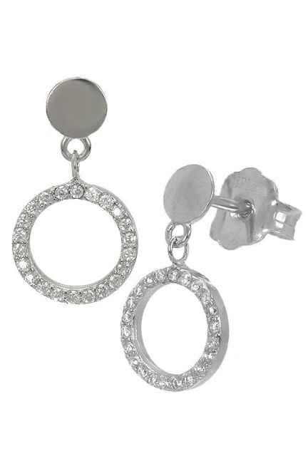 pendientes largos de plata con circonitas precio especial joyeria online muy barato foto lateral 280_2022763_01