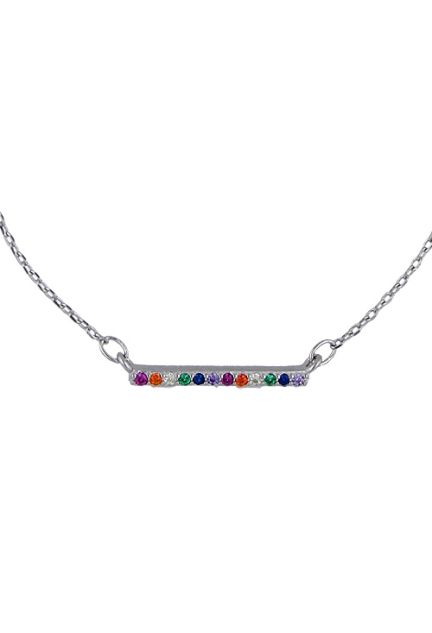 gargantilla de plata motivo piedras multicolores vista detalle precio barato joyeria online 280_2030979_01