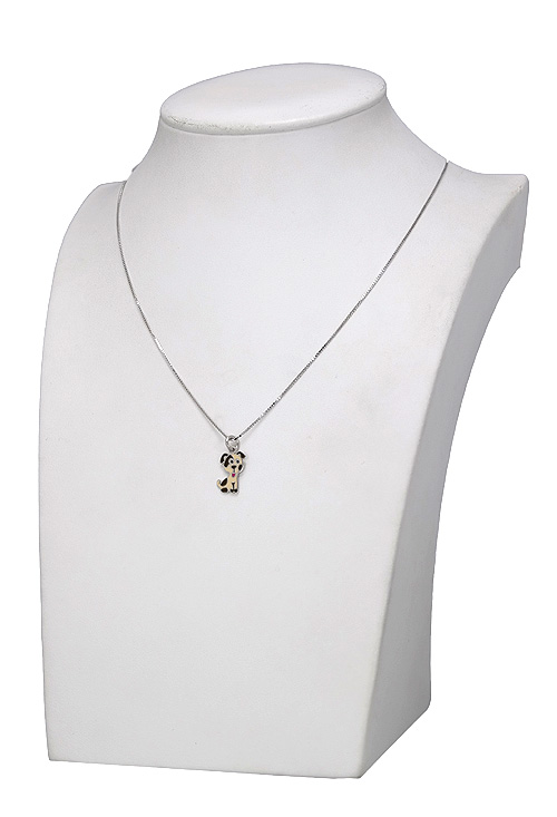 gargantilla para nina motivo perro dalmata vista expositor 240_CL-DALM-R_02