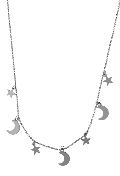 Gargantilla plata motivos estrellas y lunas 280_2050154