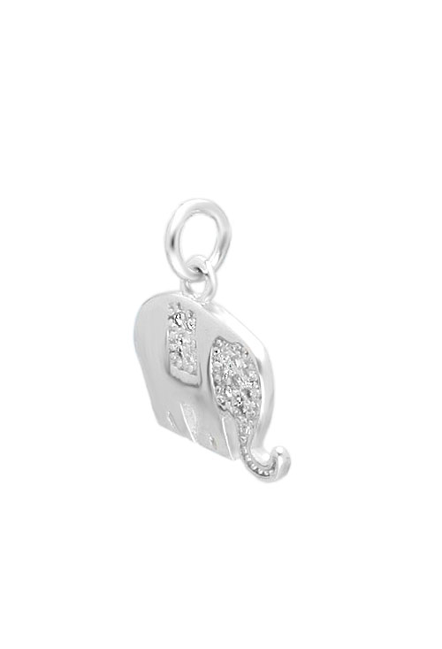 Colgante plata elefante 036_FP5531 Colgante plata tipo dije, elefante con circonitas 037_ELEFANT