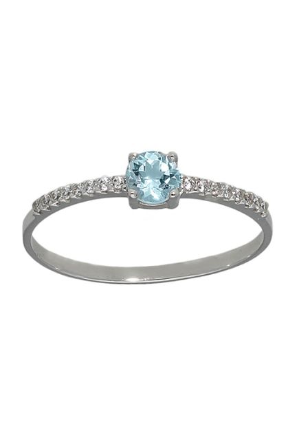 anillo mujer oro blanco 18k con circonitas y topacio azul precio barato joyeria online vista principal 030_3384B-TA