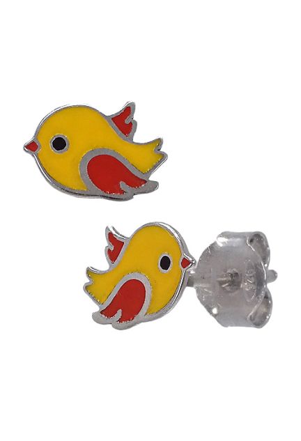 pendientes de plata esmaltados forma de pajaros vista lateral precio barato joyeria online 240_PPL-PAJ-R_01