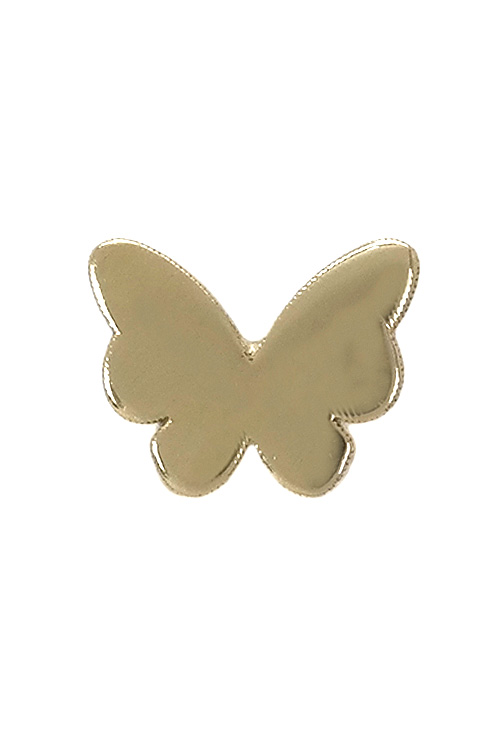 Piercing con forma de mariposa de oreja de oro amarillo de ley de 18 kilates en nuestra joyeria online frontal 030_3268