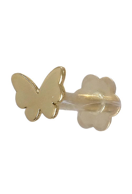 Piercing con forma de mariposa de oreja de oro amarillo de ley de 18 kilates en nuestra joyeria online perfil 030_3268
