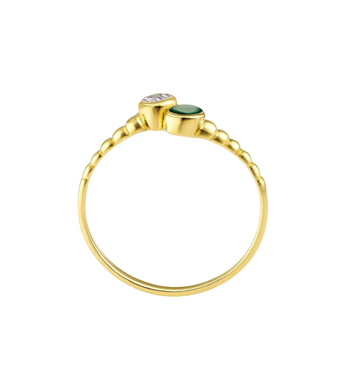 Anillo de oro18k 038_LO-002-20MY04 anillo-de-oro-18k-con-esmeralda-y-circon-038_LO-002-20MY04 toma cenital