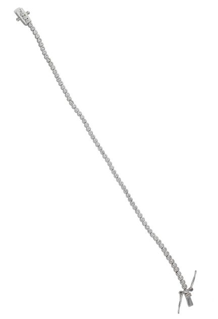 pulsera de plata tipo princesa con circonitas vista extendida 240_PR2027_01