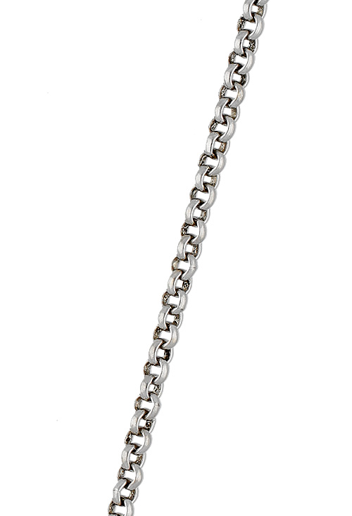 Cadena de plata eslabones rolo 234_ROLO40-50 tramo cadena eslabones rolo plata de ley 234_ROLO40-50