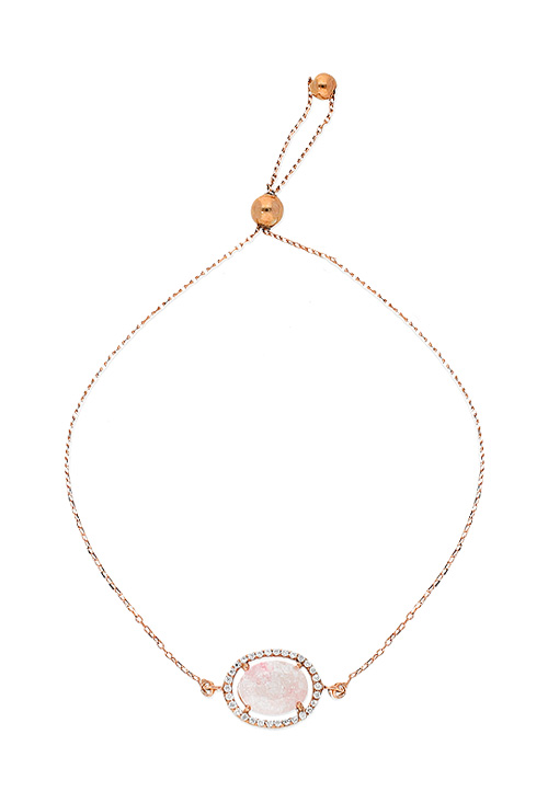 pulsera plata de ley chapada en oro rosa con cuarzo vista principal precio de ocasion 256_003-PR-B