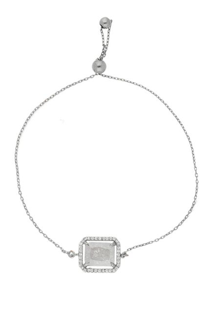 pulsera de plata chapada con motivo central cuarzo y circonitas precio muy barato por debajo de su costo ocasion outlet joyeria foto principal 256_005-PR-B