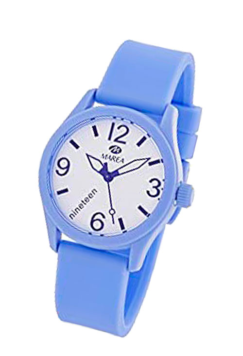reloj para mujer o niña de platico azul 242_B35301-12