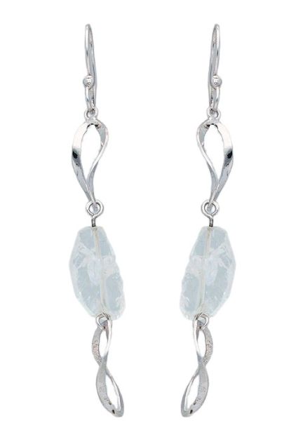pendientes largos de plata con cuarzo blanco vista frontal 057_17942-2313_01