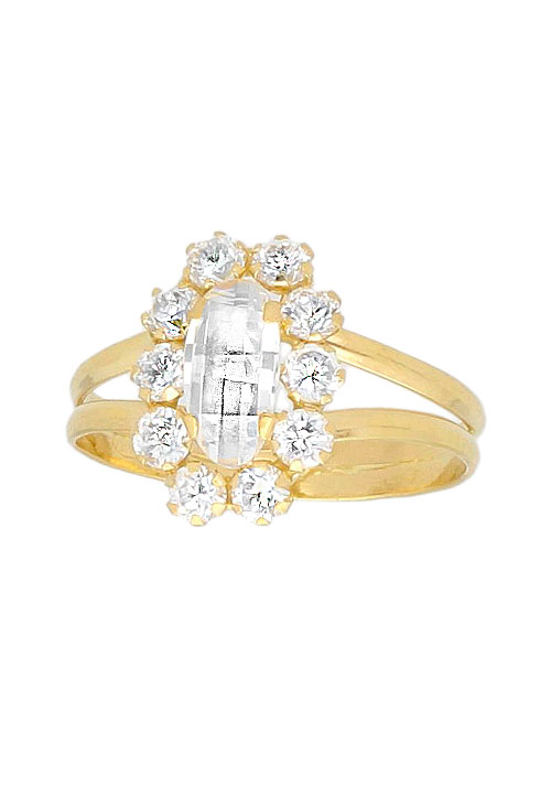 anillo de oro amarillo 18 kilates con circonitas en outlet de joyeria online muy muy barato foto frontal 146_AN15-S
