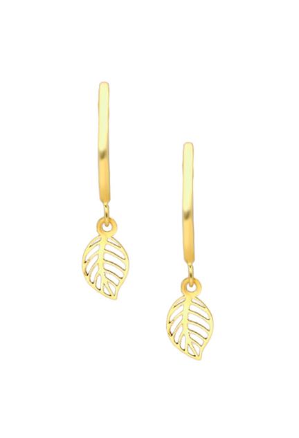 pendientes largos oro amarillo 18 kilates hoja calada colgando de tramo hilo cuadrado foto de frente precio barato joyeria online 030_3519