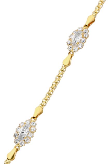 pulsera oro amarillo 18 kilates con circonitas a precio outlet de joyeria foto detalle 146_AN15-P