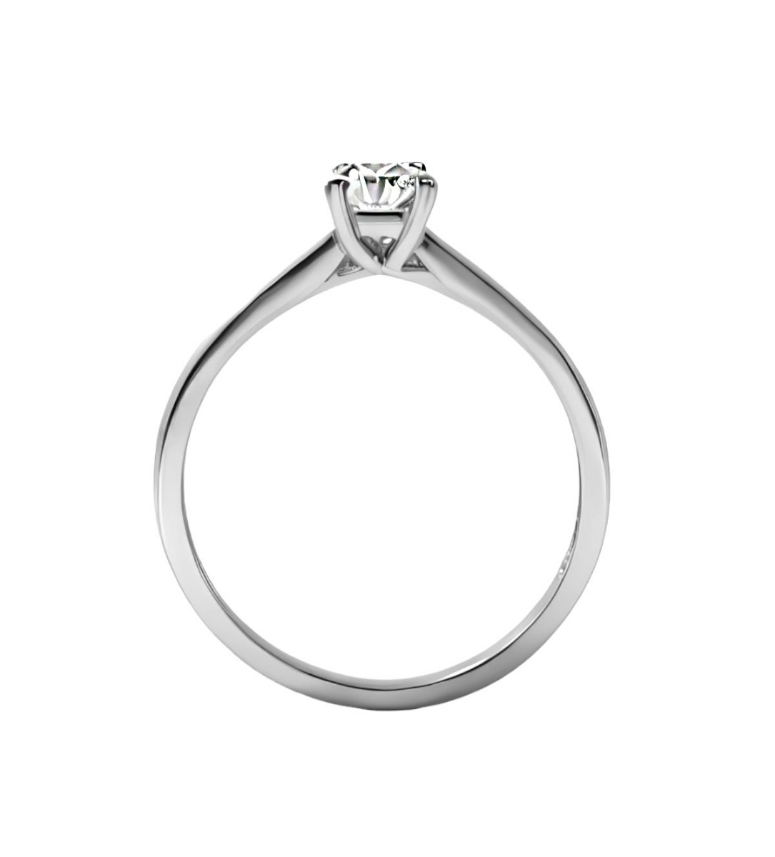 anillo de compromiso oro blanco 18 kilates con diamante talla trapecio vista cenital 083_SB10984_02