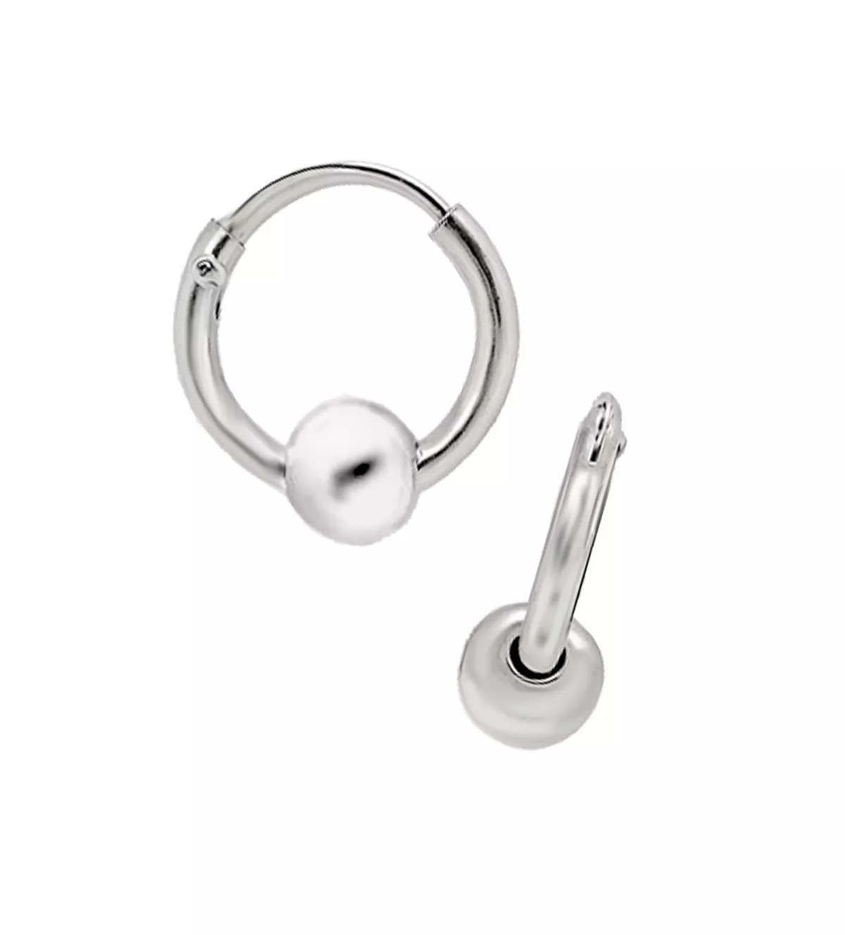 pendientes de plata criollas con bola