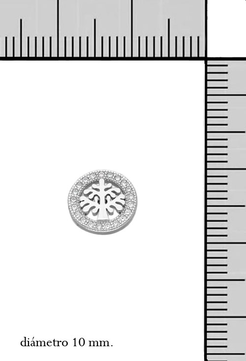 pendientes de plata y circonitas arbol de la vida circulo calado bisel circonitas foto fcon medidas 240_PPSR-153_M