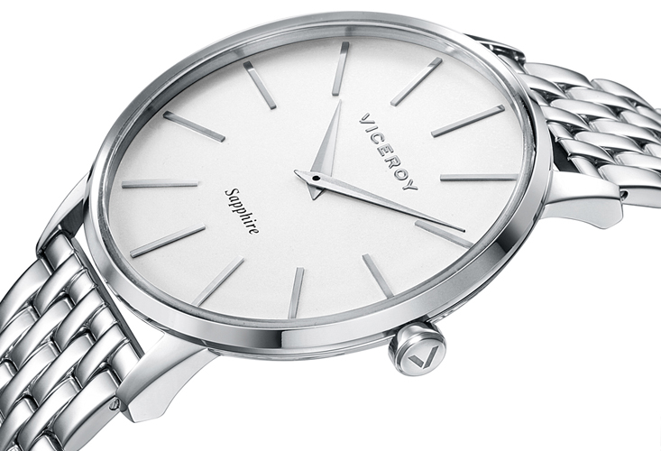 Reloj Viceroy hombre acero con cristal de zafiro 471235-07 Esfera Reloj Viceroy hombre acero con cristal de zafiro 471235-07
