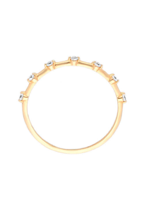 Anillo ajustador oro amarillo 18k con circonitas vista cenital 030_3535-S