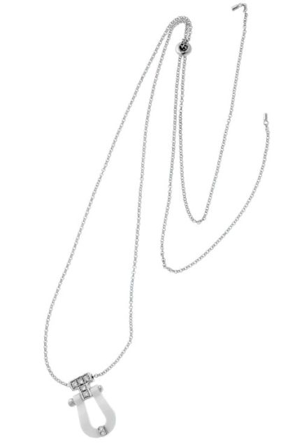 gargantilla adaptable a collar plata de ley motivo de porcelana blanca foto completa 240_GR-1B_01