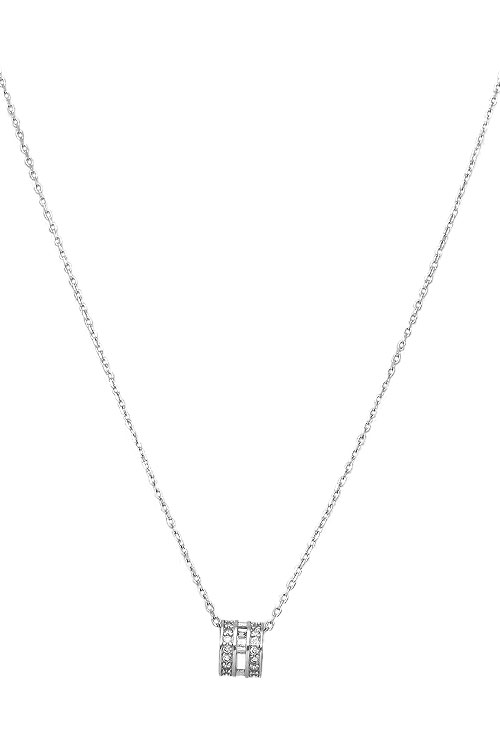 Gargantilla plata motivo donuts 240_GR-2013 gargantilla plata motivo donuts con circonitas vista principal 240_GR-2013