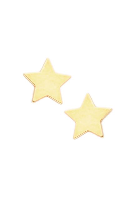 pendientes de plata chapada estrella de cinco puntas toma frontal 240_PPL-ESTRELLA-A