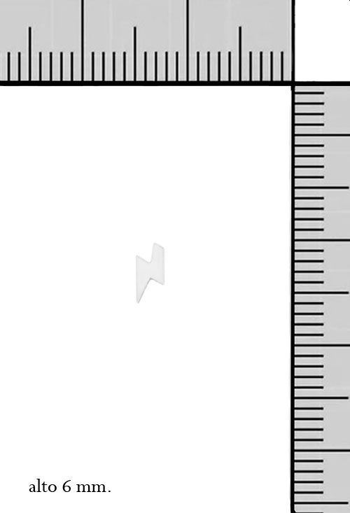 Pendientes plata forma rayo 240_PPL-RAYO pendientes de plata con forma de rayo fotografia con medidas 240_PPL-RAYO_M