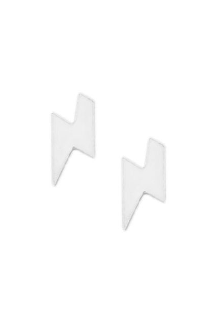 pendientes de plata con forma de rayo fotografia frontal 240_PPL-RAYO