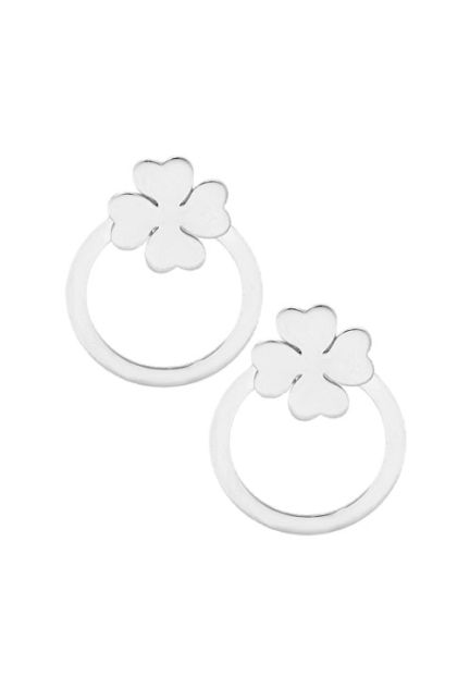 pendientes de plata dos en uno trebol cuatro corazones y circulo foto principal 240_PPLA-TREP