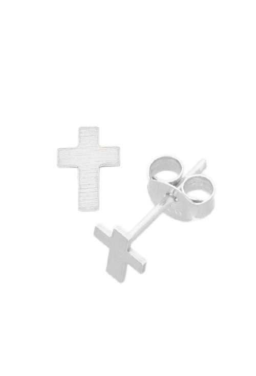 Pendientes plata forma cruz 240_PPL-CRUZ pendientes de plata forma de cruz foto lateral 240_PPL-CRUZ_01
