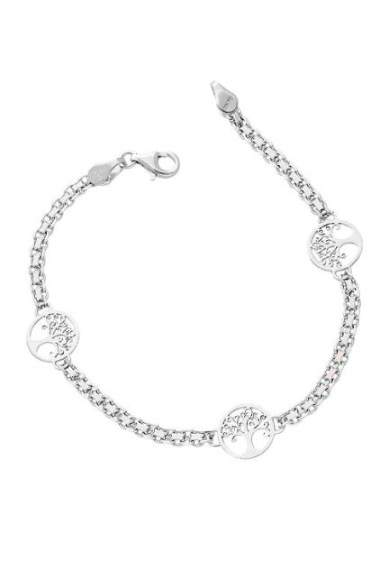 pulsera de plata arbol de la vida foto cenital 240_POT-AVL