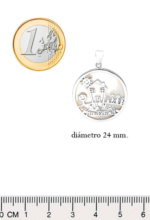 Colgante de plata y nácar Mamá te queremos 240_CRM-7 Colgante de plata y nácar Mamá te queremos 240_CRM-7 medidas
