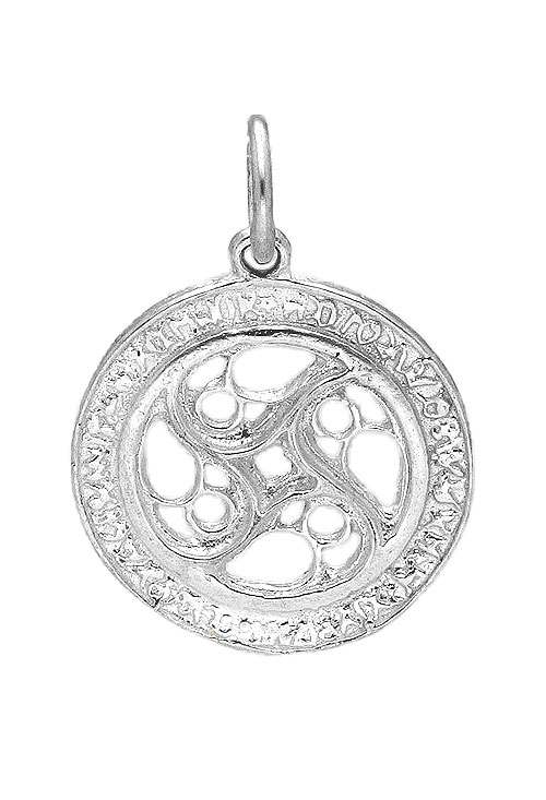 Colgante de plata Trisquel colgante de plata trisquel vista frontal 240_CARA-18