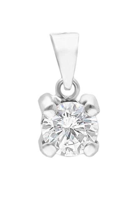 colgante oro amarillo 18 kilates garra circonita vista de frente 234_RW2639