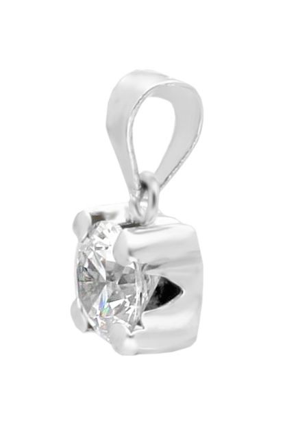 colgante oro blanco 18 kilates garra circonita vista de lateral 234_RW2639-B_01