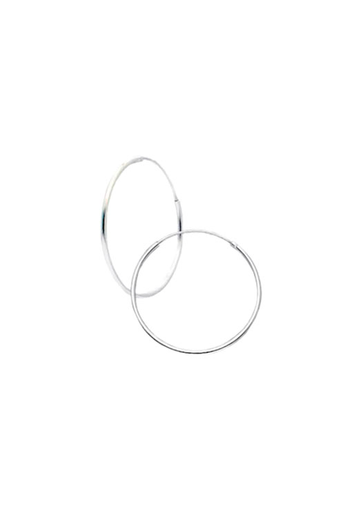 pendientes de aro plata de ley foto principal