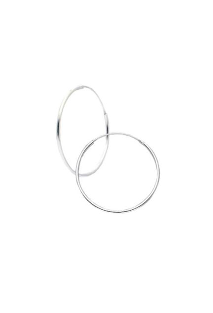 pendientes de aro criolla de chanela redonda 1,50 milimetros de grueso y 20 mm de diámetro vista frontal 240_ARO1.5-20