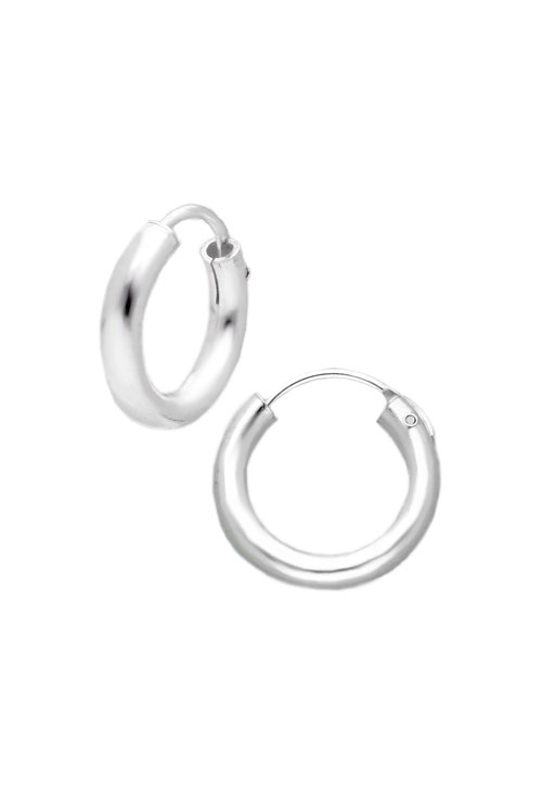 pendientes de aro plata de ley foto frontal y lateral 240_ARO3-16