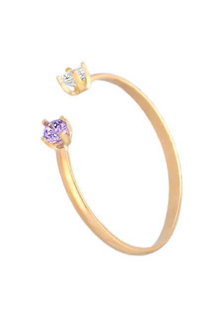anillo oro amarillo 18k cuarzo amatista y circonita foto lateral 030_SOR-2-A_01